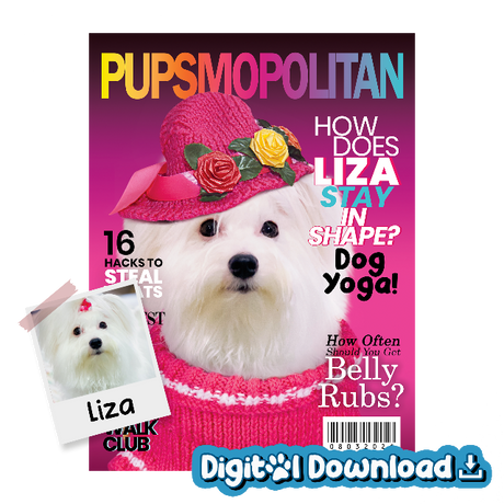 Pupsmopolitan Pink Digital Download_Product Image
