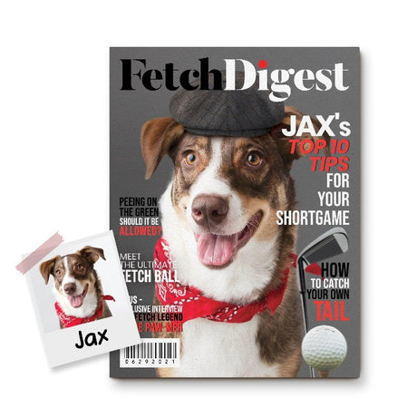 Fetch Digest - Custom Pet Magazine Cover