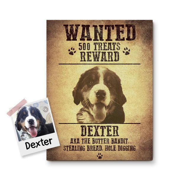 The Bandit - Custom Wanted Poster | Guilty Paws